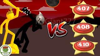 FINAL BOSS GIANT VS MISSION LEVEL 407, LEVEL 408, LEVEL 410 | Stick War Legacy Mod | MrGiant777