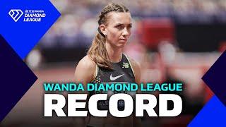 Femke Bol breaks her own Diamond League RECORD in London 400m hurdles - Wanda Diamond League 2024