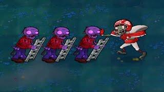 3 Ladder Zombies vs 1 Football Zombie FIGHT // Plants vs Zombies