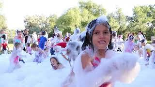 Foam Party. Isabelle kids. Fiesta de la espuma. Пенная дискотека.