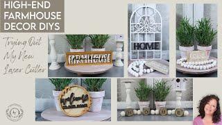 5 HIGH-END FARMHOUSE DECOR DIYS | XTool D1 Review and Projects