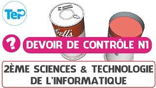 Devoir de contrôle N1 Technologie (2ème sciences & Technologie de l'informatique)