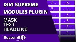 Divi Supreme Modules Mask Text Headline 