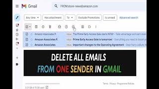  How to delete all emails from one sender in Gmail