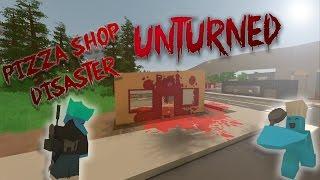 Unturned - Pizza Shop DISASTER (Roleplay in PVP server)