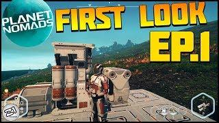 Planet Nomads Ep 1 First Look ! Base Building, Space Survival and MORE ! Z1 Gaming