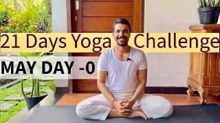 DAY-0 | 21 DAYS YOGA CHALLENGE | YOGA INVITATION | ​⁠​⁠@PrashantjYoga