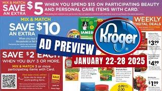 *NEW MEGA SALE* Kroger Ad Preview for 1/22-1/28 | Buy 3 Save $2 Mega Sale, Beauty/Self-Care, & MORE