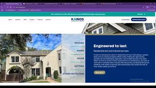 Website Analysis Video for Kainos Roofing & Exteriors