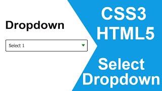 How to create custom Select Dropdown using CSS | Select Dropdown custom design using css