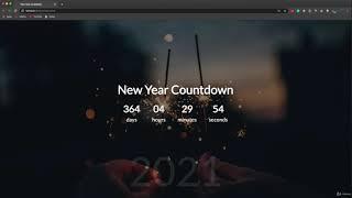 new year countdown using java script ep 1