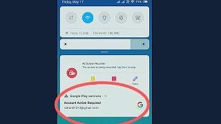 How to remove account action required in MI Redmi