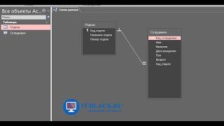 #2. Создание связей (схемы данных) между таблицами в Microsoft Access.