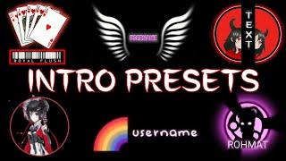 INTRO/LOGO PRESETS PART 6 || ALIGHT MOTION