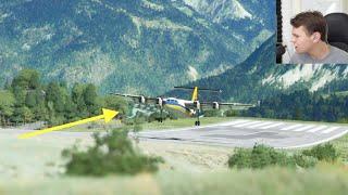 The BIGGEST Plane That Landed AT COURCHEVEL - DeHavilland DHC7