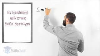 Maths Online - Simple Interest