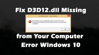  Fix D3D12.dll Missing from Your Computer Error Windows 10