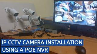 How to install IP cameras using POE NVR