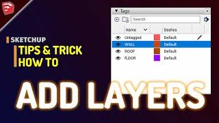 Sketchup How To Add Layers