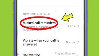 Missed Call Reminders Setting | Redmi note 11 pro