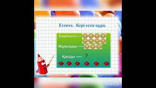 "Кері есеп құрастыру және оны шығару" тақырыбында математика пәнінен өтілген сабақ.