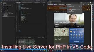 Install Live Server on VS Code for PHP & HTML