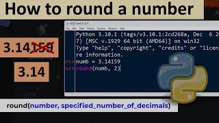 How to round a number in Python