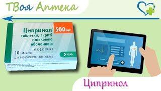 Ципринол таблетки - показания (видео инструкция) описание, отзывы - Ципрофлоксацин