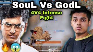 SOUL OP PERFORMANCE IN SCRIMS  SOUL VS GODLIKE -4V4 INTENSE FIGHTGODLIKE BAD PERFORMANCE IN SCRIMS