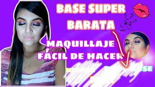 maquillaje facil de hacer paso a paso /base barata/