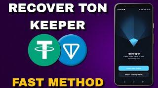 how do i recover my wallet in tonkeeper?