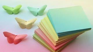 БАБОЧКИ из БУМАГИ / DIY Butterfly Room Decor / ОРИГАМИ БАБОЧКА