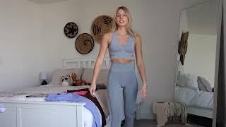 ALPHALETE AMPLIFY October try on haul   New amplify leggings & shorts + elements collection #002