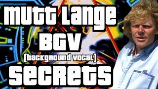 Mutt Lange Background Vocal Secrets