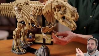 LEGO Dinosaur Fossils: Tyrannosaurus rex full 41" / 105 cm. skeleton set reveal & thoughts! 76968