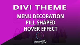 Divi Theme Menu Decoration Pill Shaped Hover Effect 