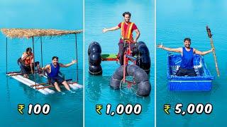 Crazy Boat Making Challenge – ₹10 vs ₹100 vs ₹500...| कौन बनाएगा सबसे  मजेदार Boat 