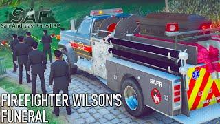 Firefighter James Wilson's Funeral - (Real Life Loss of An SA'F Member)