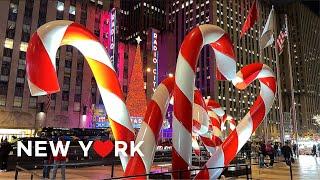 [4K] NYC Christmas Walk: Festive Vibes on 5th & 6th Ave | Nov. 2024