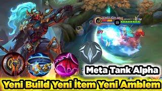 Bu Gerçekten Çok Güçlü Yeni İtem Ve Yeni Amblem İle Ölümsüz Tank Alpha Mobile Legends