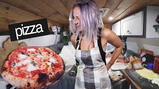 VAN LIFE PIZZA | how we make pizza living on the road