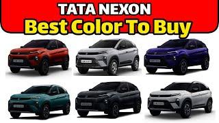 TATA NEXON Facelift Colour Options 2023 | Tata Nexon Best Color to Buy #tatanexon2023