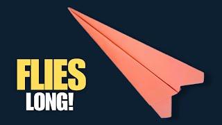 How to Make a Paper Aeroplane That Comes Back to You - PAPER AIRPLANE THAT FLIES FOR A LONG TIME