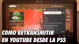 Como Hacer Stream en Youtube desde la Playstation 5