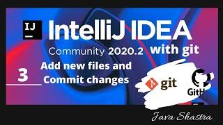 How to add new files to git in intellij | git add |