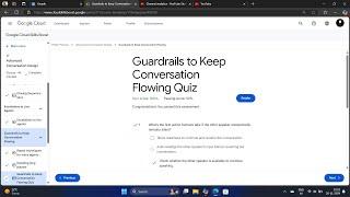 Guardrails to Keep Conversation Flowing Quiz | Arcade |