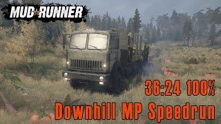 36:24 100% Downhill Multiplayer speedrun | Mudrunner