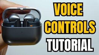 SAMSUNG Galaxy Buds 3 Pro: How to Use Voice Controls