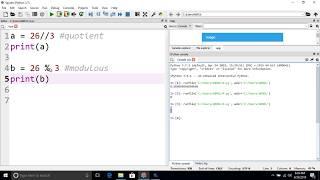 Find quotient and remainder of two numbers in python | python tutorial