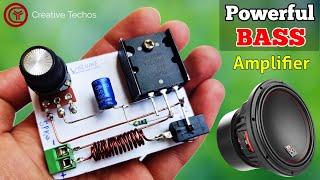 12V Powerful Ultra Bass Audio Amplifier Circuit